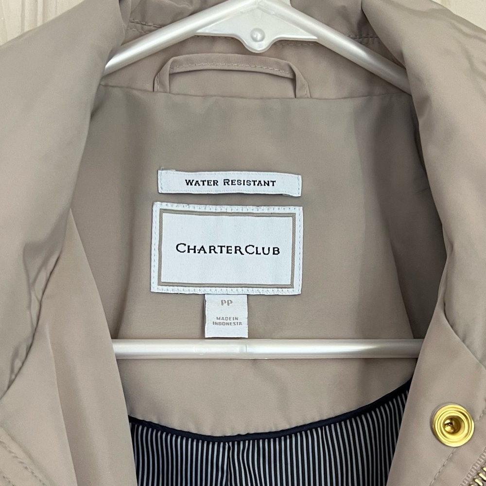 Charter Club Womens Anorak rain jacket - Picture 3 of 3